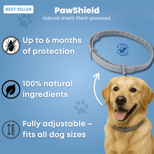 PawShield™ - Natural tick and flea protection collar