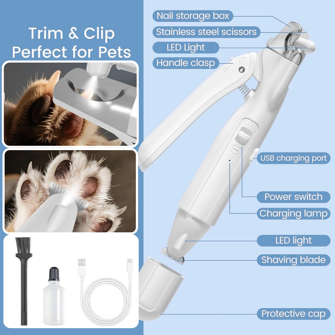 PawTrim Clip™ — 2-in-1 Trimmer & Clipper