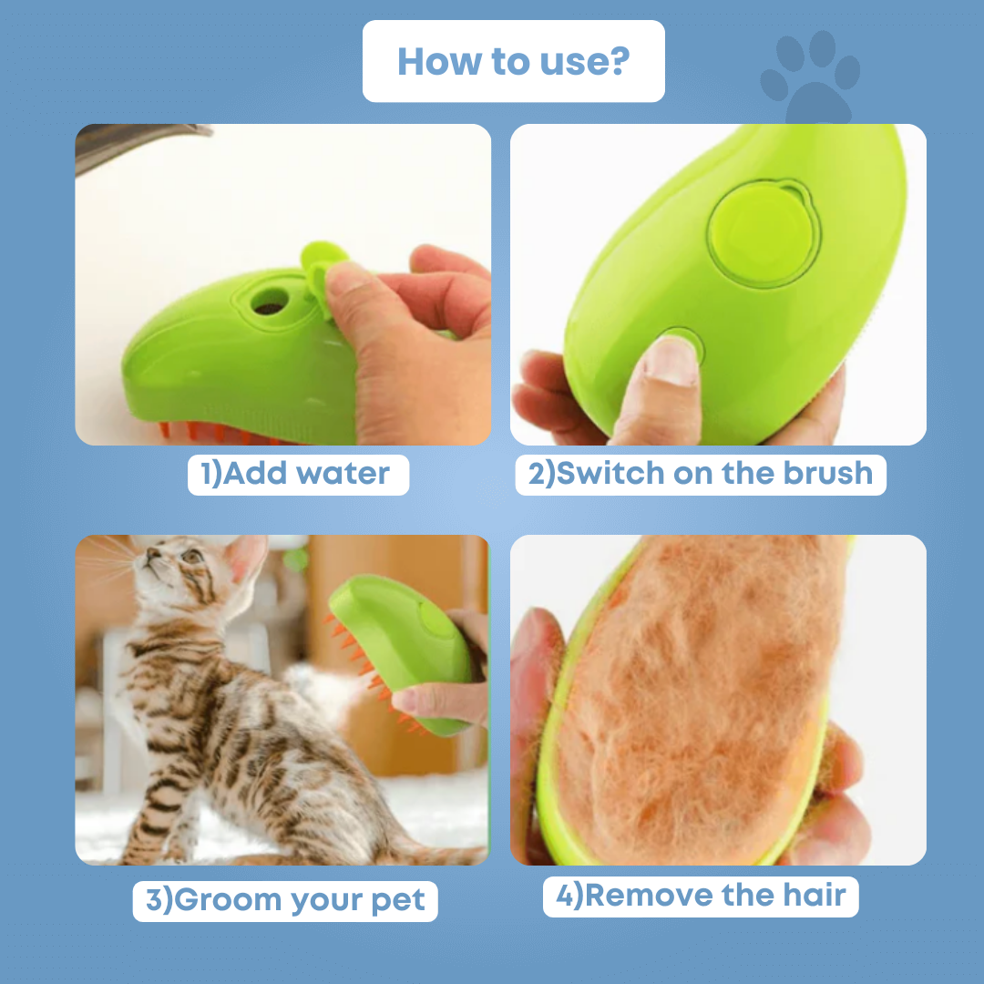 MistGroom™ Steam Brush