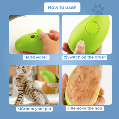 MistGroom™ Steam Brush