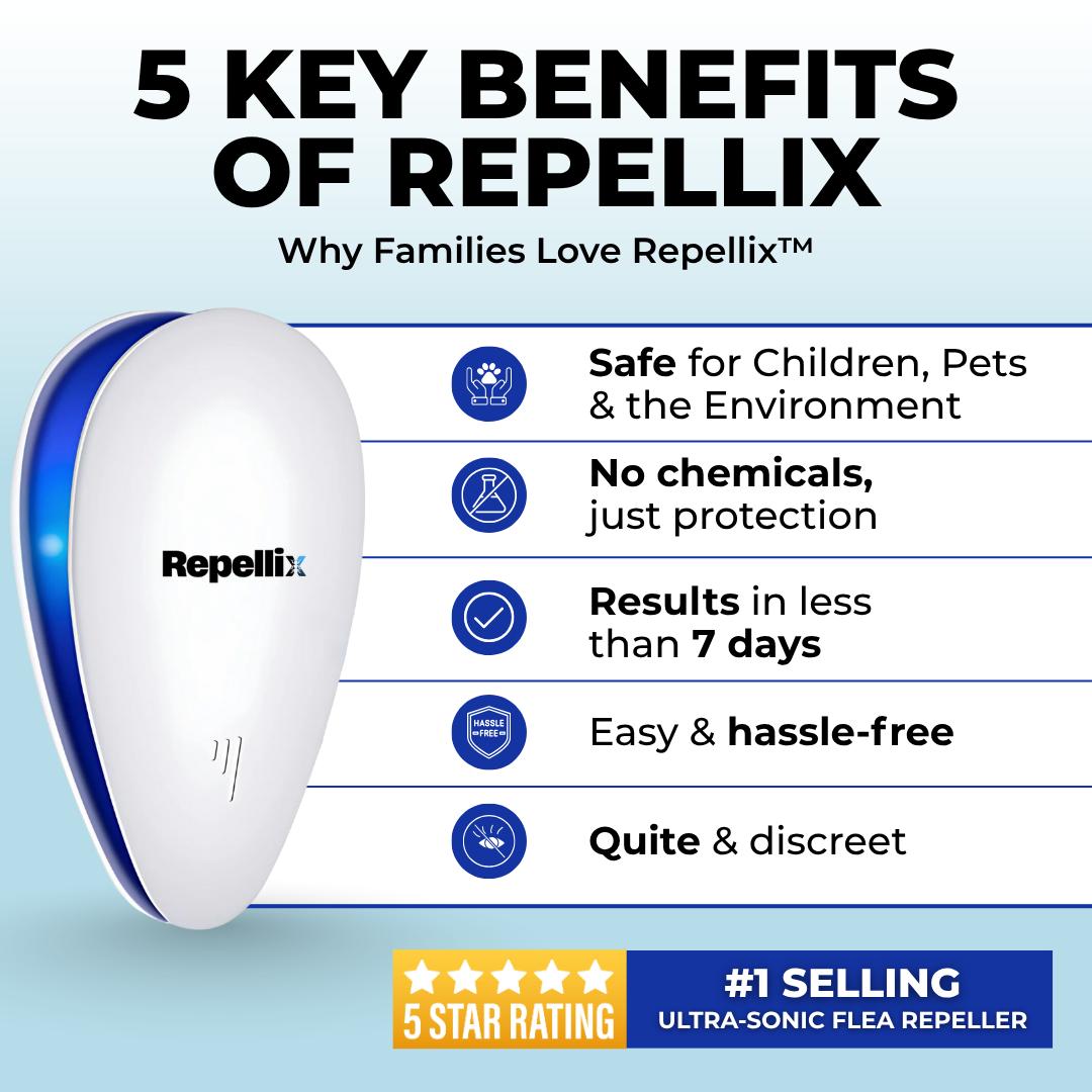 Repellix™ Ultrasonic Pest Repeller – Chemical-Free Protection for Your Cat
