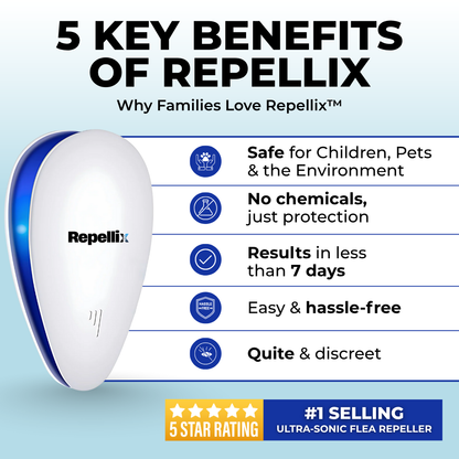 Repellix™ Ultrasonic Pest Repeller – Chemical-Free Protection for Your Cat