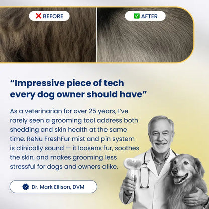 FreshFur Shower Brush + Bathing Solution