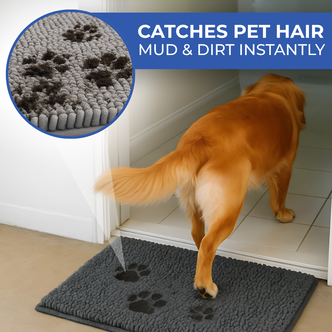 PawDry™ Mud-Stopping Washable Dog Mat