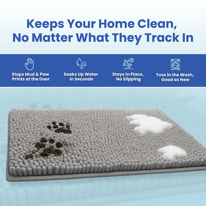 PawDry™ Mud-Stopping Washable Dog Mat