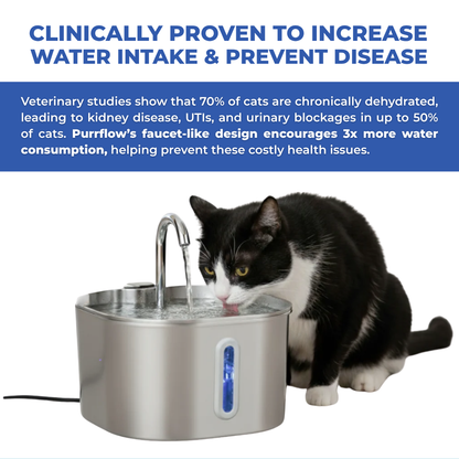 Protect your cat from dehydration and urinary emergencies with PurrFlow